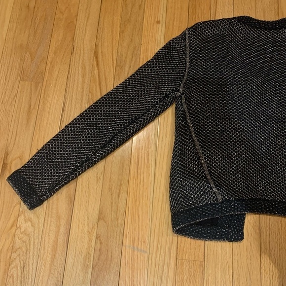 Maje Black and Silver Jacket Size 1/Small - Picture 6 of 8